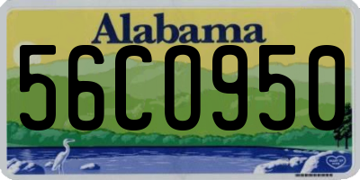 AL license plate 56CO950