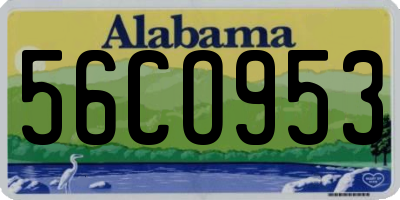 AL license plate 56CO953