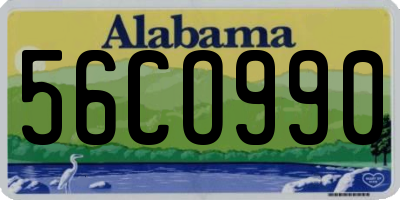 AL license plate 56CO990