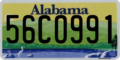 AL license plate 56CO991