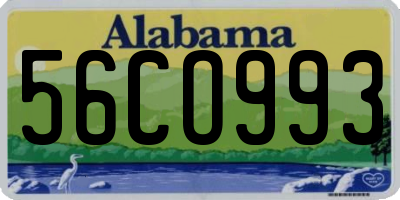 AL license plate 56CO993