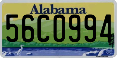 AL license plate 56CO994