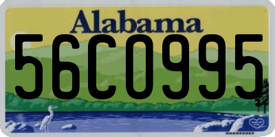 AL license plate 56CO995