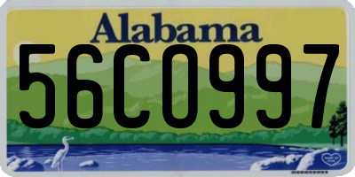 AL license plate 56CO997