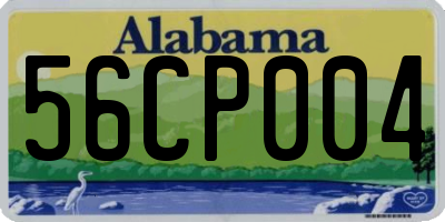 AL license plate 56CP004