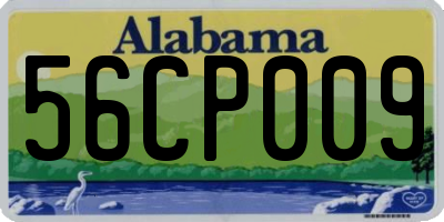 AL license plate 56CP009
