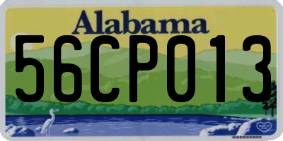 AL license plate 56CP013