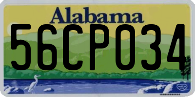 AL license plate 56CP034