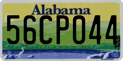 AL license plate 56CP044