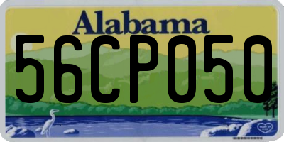 AL license plate 56CP050