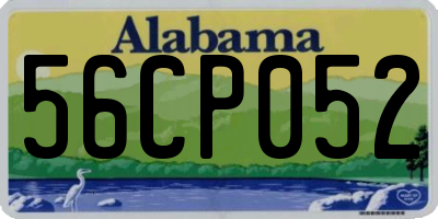 AL license plate 56CP052