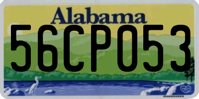 AL license plate 56CP053