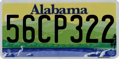 AL license plate 56CP322