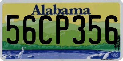 AL license plate 56CP356