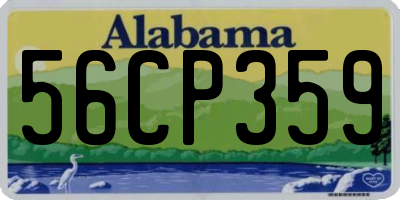 AL license plate 56CP359