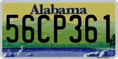 AL license plate 56CP361
