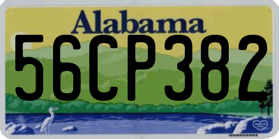 AL license plate 56CP382