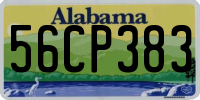 AL license plate 56CP383
