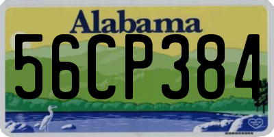 AL license plate 56CP384