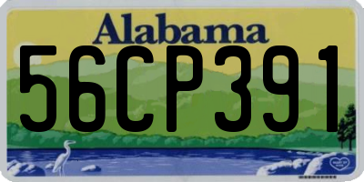 AL license plate 56CP391