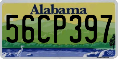 AL license plate 56CP397