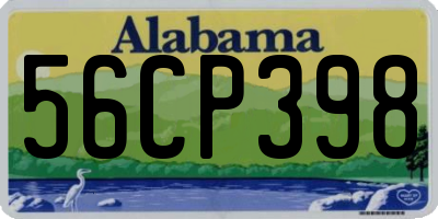 AL license plate 56CP398