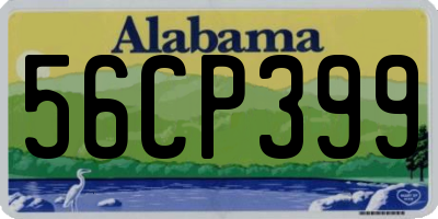 AL license plate 56CP399