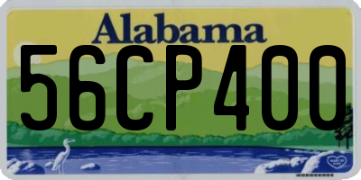 AL license plate 56CP400