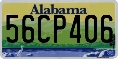AL license plate 56CP406