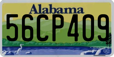 AL license plate 56CP409
