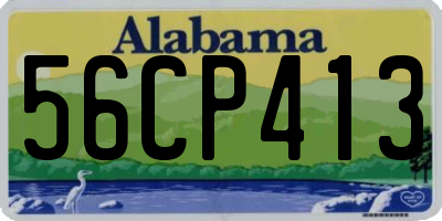 AL license plate 56CP413