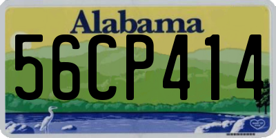 AL license plate 56CP414