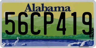 AL license plate 56CP419