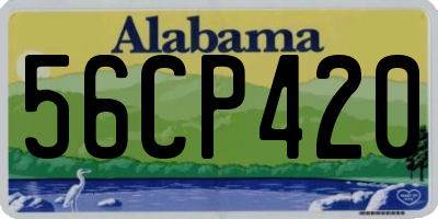 AL license plate 56CP420