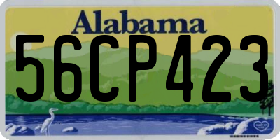 AL license plate 56CP423