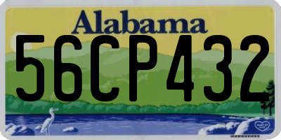AL license plate 56CP432