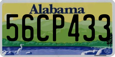 AL license plate 56CP433