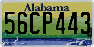 AL license plate 56CP443