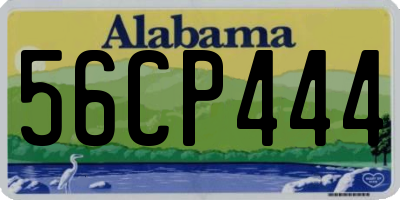 AL license plate 56CP444