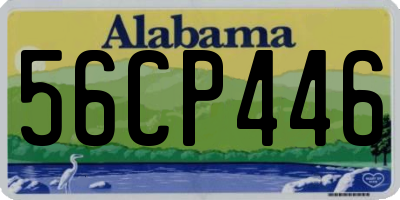 AL license plate 56CP446