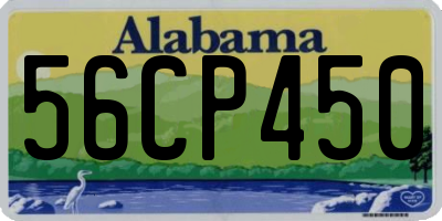 AL license plate 56CP450