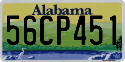AL license plate 56CP451