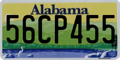 AL license plate 56CP455
