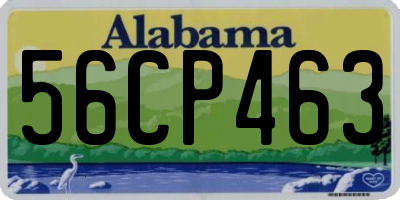 AL license plate 56CP463