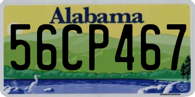 AL license plate 56CP467