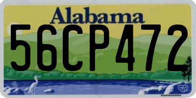 AL license plate 56CP472