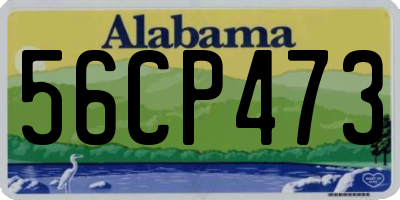 AL license plate 56CP473