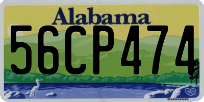 AL license plate 56CP474
