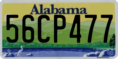 AL license plate 56CP477