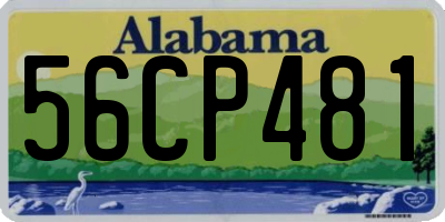 AL license plate 56CP481